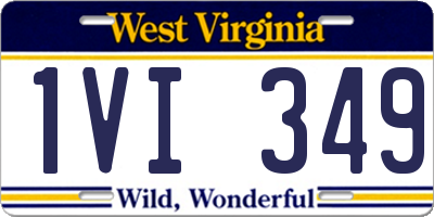 WV license plate 1VI349