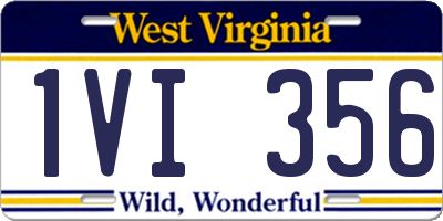 WV license plate 1VI356