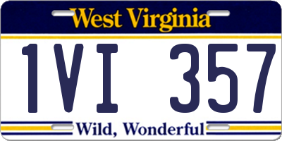 WV license plate 1VI357