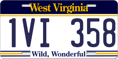 WV license plate 1VI358