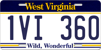 WV license plate 1VI360