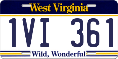 WV license plate 1VI361