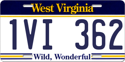 WV license plate 1VI362