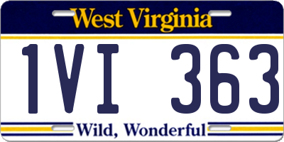 WV license plate 1VI363