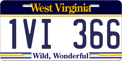 WV license plate 1VI366