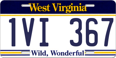 WV license plate 1VI367