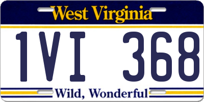 WV license plate 1VI368