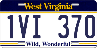 WV license plate 1VI370