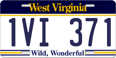 WV license plate 1VI371