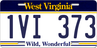 WV license plate 1VI373