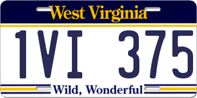 WV license plate 1VI375