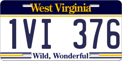 WV license plate 1VI376