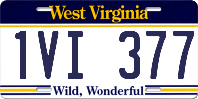 WV license plate 1VI377