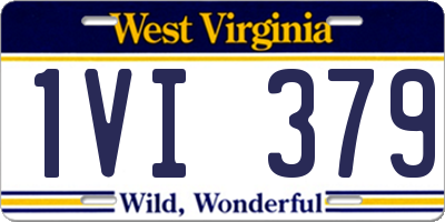 WV license plate 1VI379