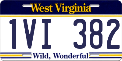 WV license plate 1VI382