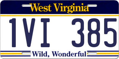WV license plate 1VI385
