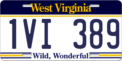 WV license plate 1VI389