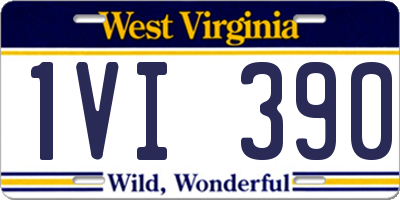 WV license plate 1VI390