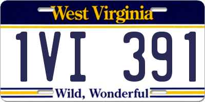 WV license plate 1VI391
