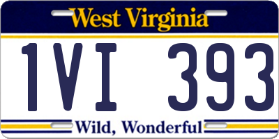 WV license plate 1VI393