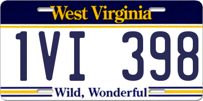 WV license plate 1VI398