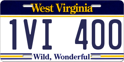 WV license plate 1VI400