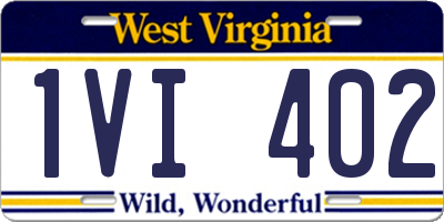 WV license plate 1VI402