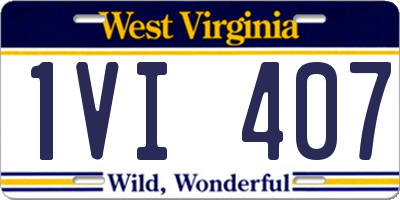WV license plate 1VI407