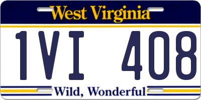 WV license plate 1VI408