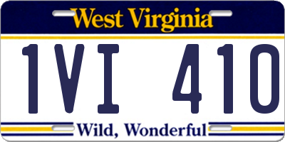 WV license plate 1VI410