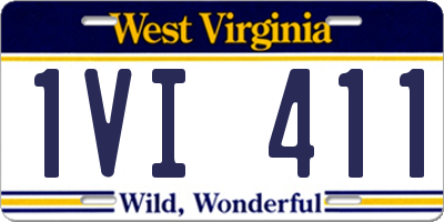 WV license plate 1VI411