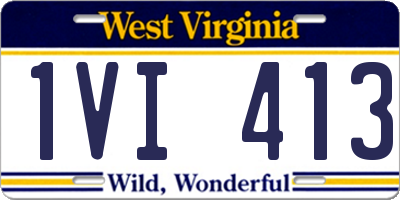 WV license plate 1VI413