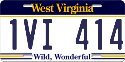 WV license plate 1VI414