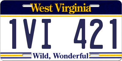 WV license plate 1VI421