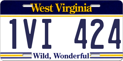 WV license plate 1VI424