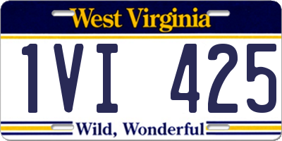 WV license plate 1VI425