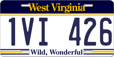 WV license plate 1VI426