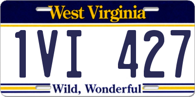 WV license plate 1VI427