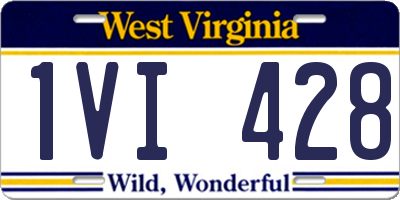 WV license plate 1VI428