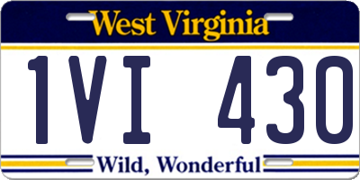 WV license plate 1VI430