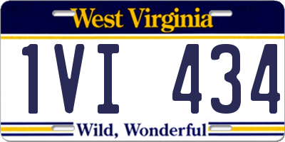 WV license plate 1VI434