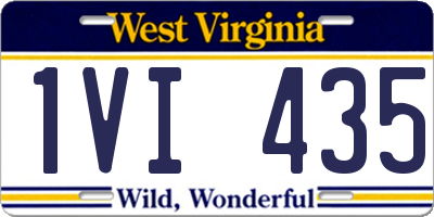 WV license plate 1VI435