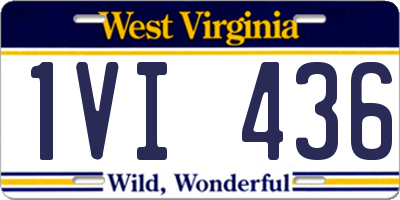 WV license plate 1VI436