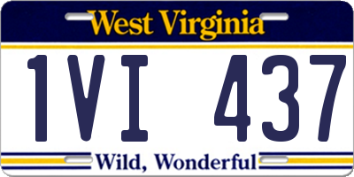 WV license plate 1VI437