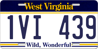 WV license plate 1VI439