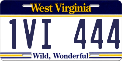 WV license plate 1VI444