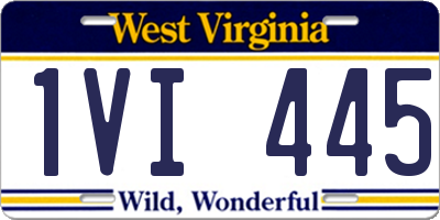 WV license plate 1VI445