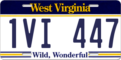 WV license plate 1VI447