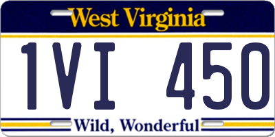 WV license plate 1VI450