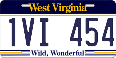 WV license plate 1VI454